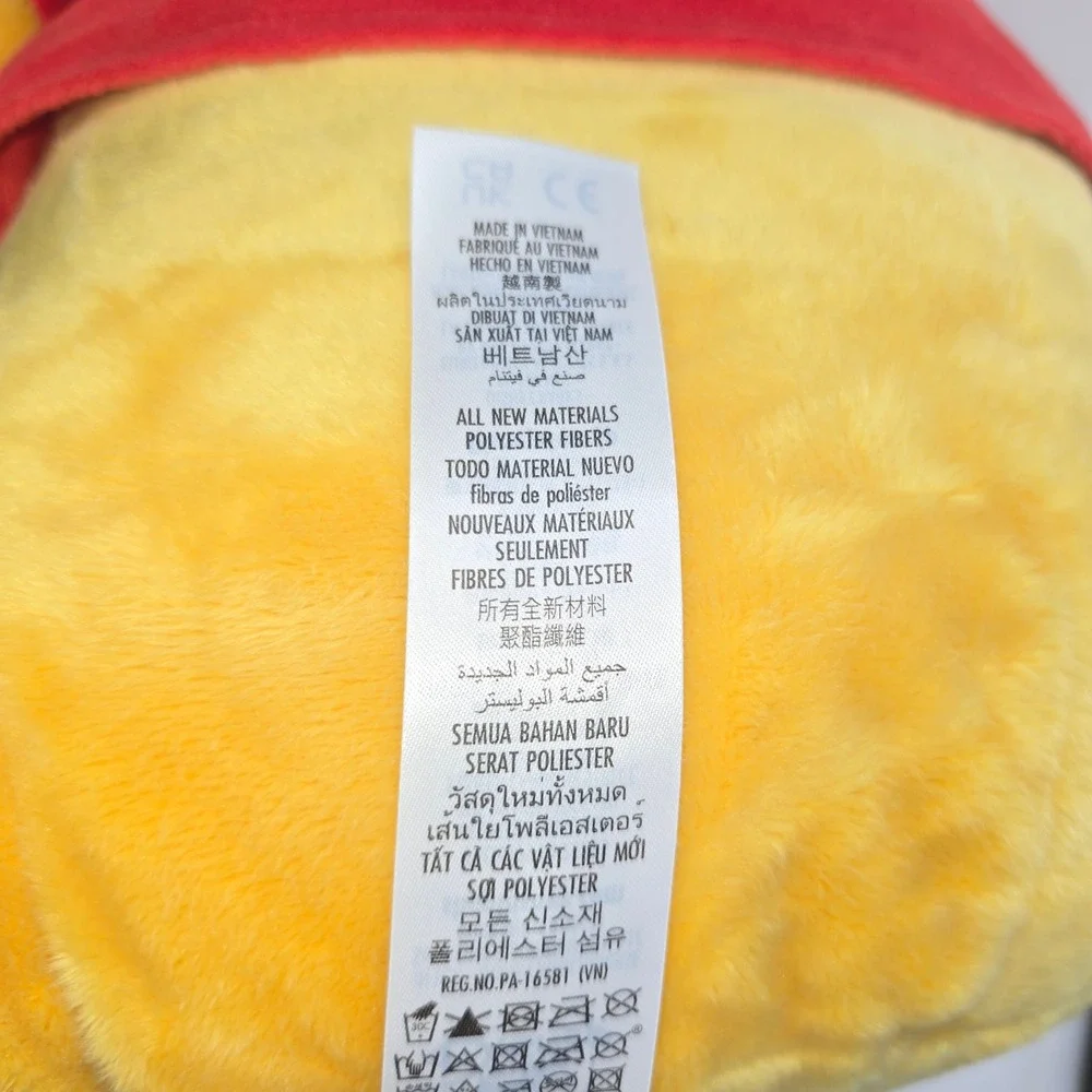 Disney Store Winnie The Pooh Plush Large Stuffed Animal Red Shirt Bear 16